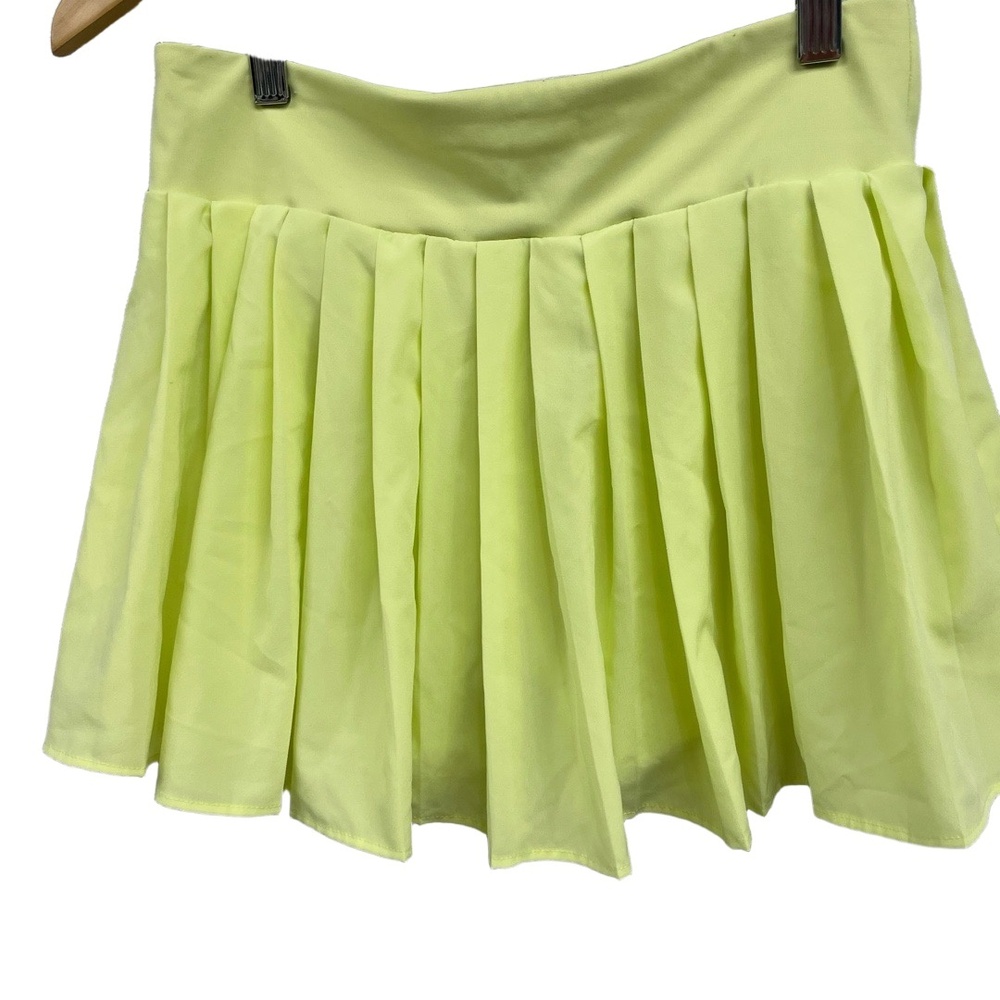 Old Navy Lime Green Pleated‎ GO-DRY Active Tennis Skort XL 14-16 Girls